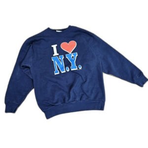 Vintage Kids Hanes I love NY Sweatshirt. 50% Poly 50% Cotton. In good used